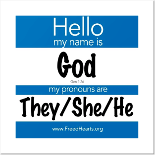 God's Pronouns Posters and Art